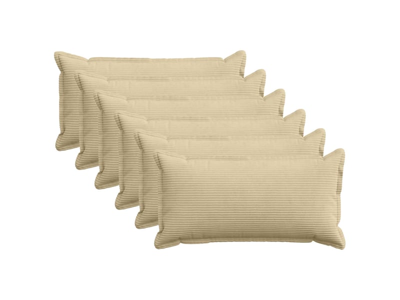 Lot de 6 housses de coussin houten gris vert clair 40 x 80 cm cf49832 - Conforama B