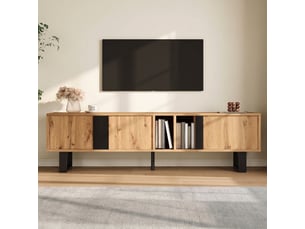 Meuble tv coloris naturel 160 cm <strong></strong>  <strong></strong>