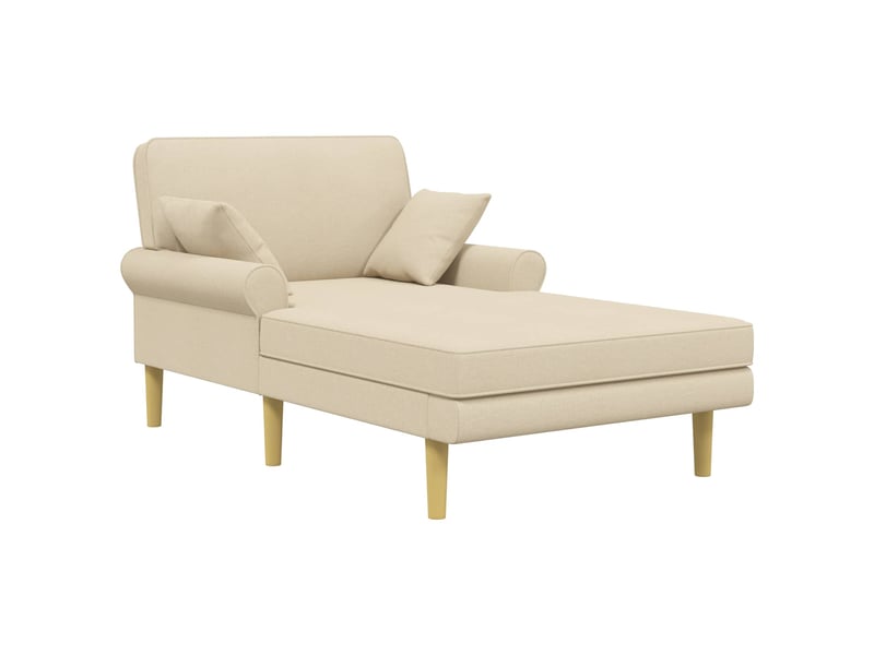Vidaxl méridienne crème tissu - Conforama A