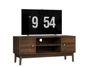Meuble tv coloris marron 110 cm OKWISH