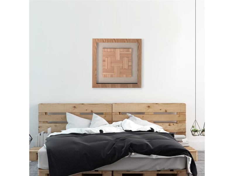  Tableau en bois carré i 60x60cm naturel  - Conforama C