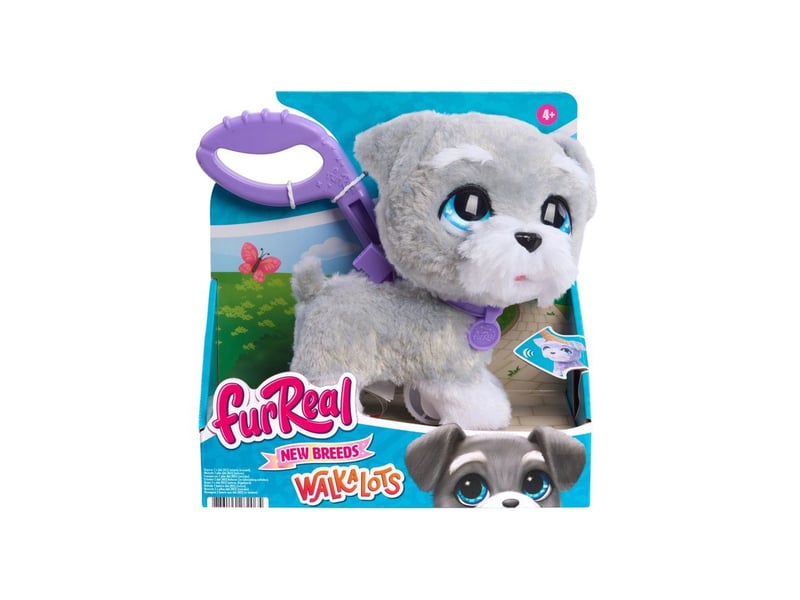 Jouet peluche interactive chien schnauzer 23 cm marche et aboit, laisse amovible FUR0886144282065 - Conforama B