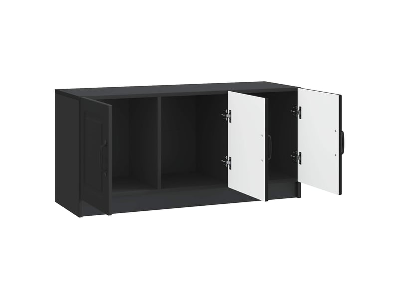  Meuble tv - banc tv - meuble de rangement noir 99 x 34,5 x 47 cm bois d'ingénierie  - Conforama E
