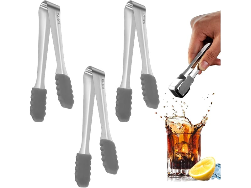  3 pièces pince à glaçons, pince bonbon, tête en silicone, inoxydable pince, pince de service pince bonbon, pince a sucre glace mini, pour glace No Commercial reference - Conforama A