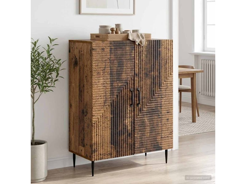  Buffet - bahut - meuble de rangement bois ancien 66 x 34,5 x 89,5 cm bois d'ingénierie  - Conforama B