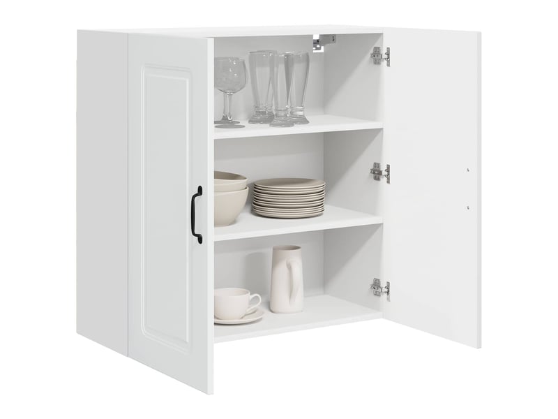  Meuble mural de cuisine | armoire de cuisine blanc brillant 80x31x80cm shl6606  - Conforama C