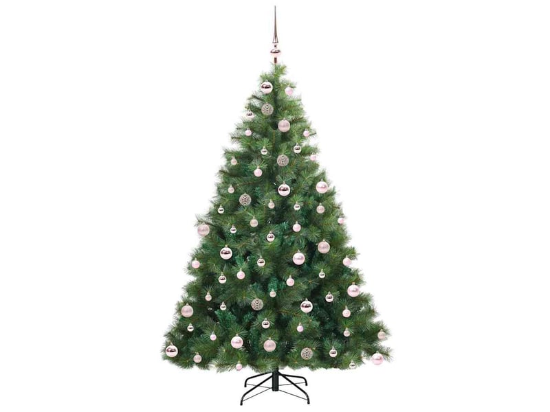  Sapin de noël artificiel, arbre de noël avec 300 led vert 180 cm pe et pvc shl9100  - Conforama D