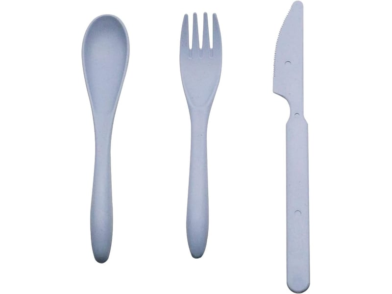 Ensemble de couverts de voyage avec étui, 2 ensembles de couverts de camping portables, réutilisables, cuillère, fourchette, couteaux OGS005967LL - Conforama C