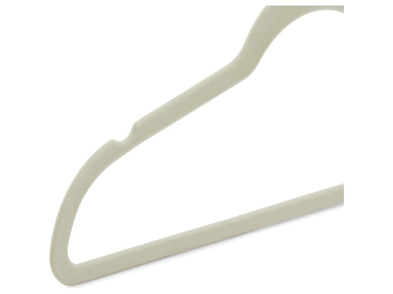  50 cintres en velours pour costumes ivoire  - Conforama B