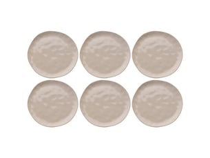 assiettes organic 26cm crème set de 6