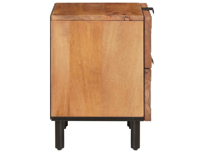  Table de chevet - cabinet de chevet - table de nuit 2 pc marron 40 x 33 x 46 cm  - Conforama D
