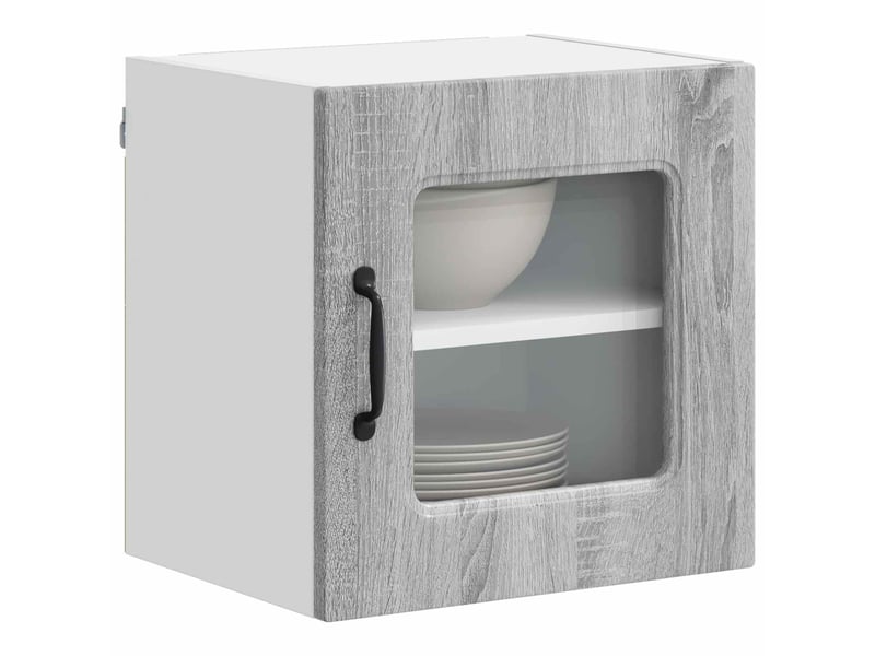  Meuble mural de cuisine | armoire de cuisine gris sonoma 40x31x40cm shl4513  - Conforama C