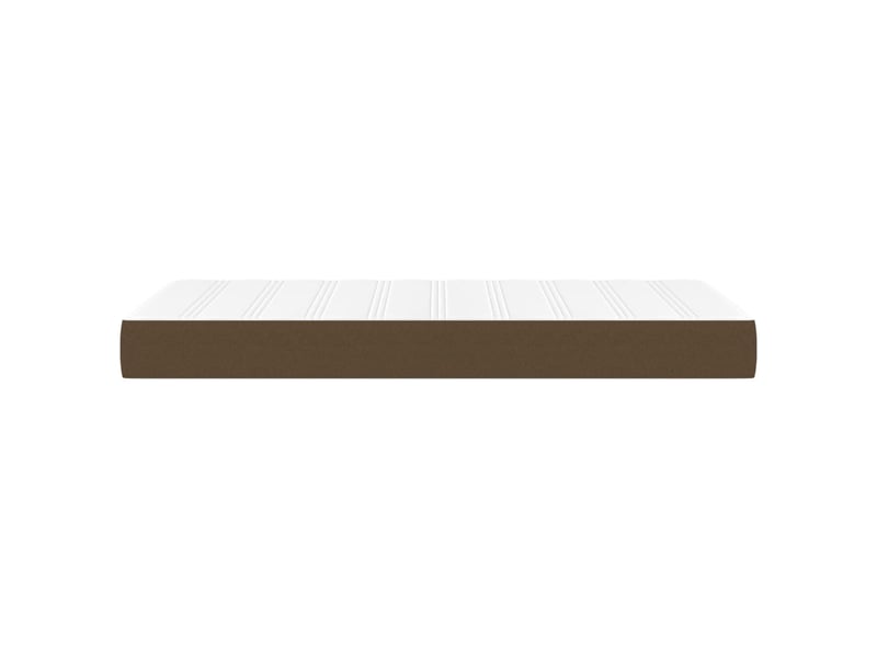  Matelas de lit à ressorts ensachés fermeté moyenne marron foncé 120x190x20 cm  - Conforama D