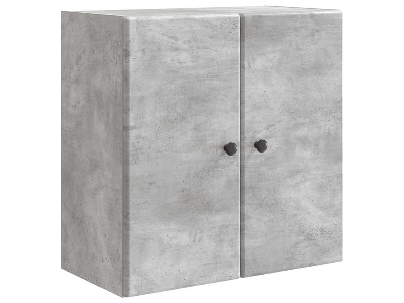  Armoire murale salon, meuble de rangement 59x31x60 cm bois d'ingénierie gris béton shl9105  - Conforama A