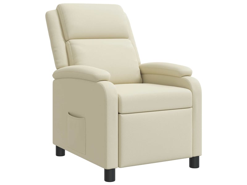 Vidaxl fauteuil inclinable crème simili cuir - Conforama A