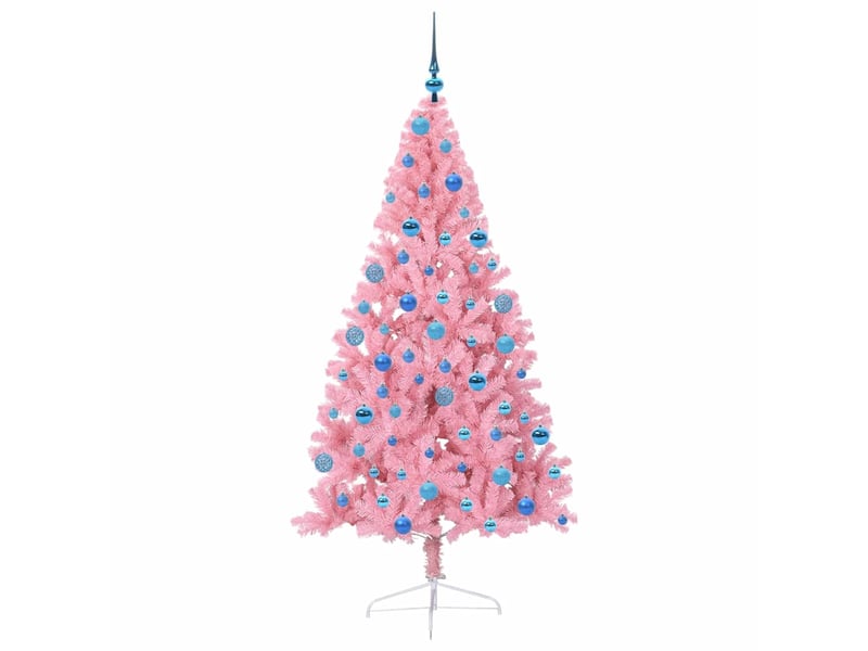 Sapin de noël, arbre de noël artificiel pré-éclairé rose 180 cm pvc cf61371  - Conforama D