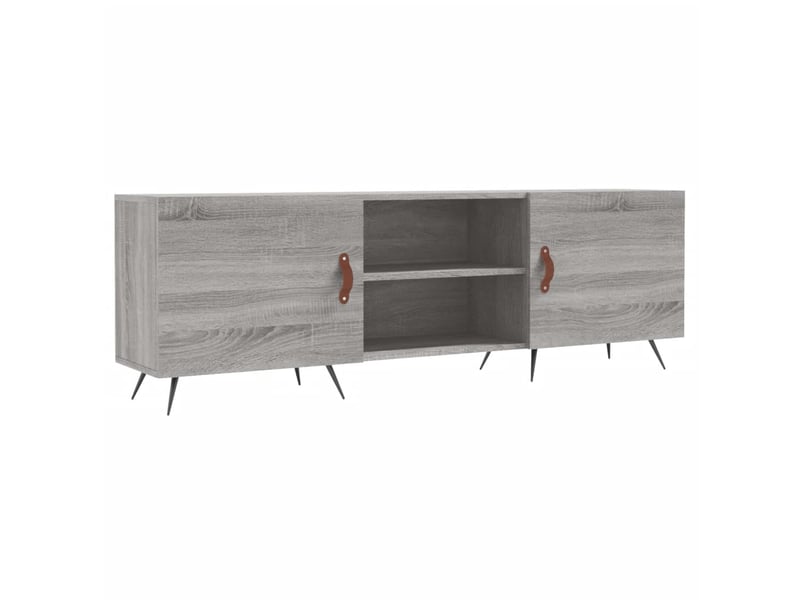  Meuble tv - banc tv - meuble de rangement sonoma gris 150x30x50 cm bois d'ingénierie  - Conforama A