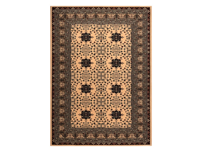 Tapis en laine kashqai 4302 103 oriental, cadre beige   vert 135x200 cm  - Conforama B