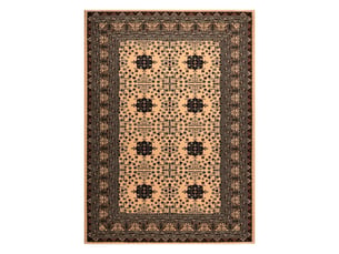 Tapis en laine kashqai 4302 103 oriental, cadre beige   vert 135x200 cm