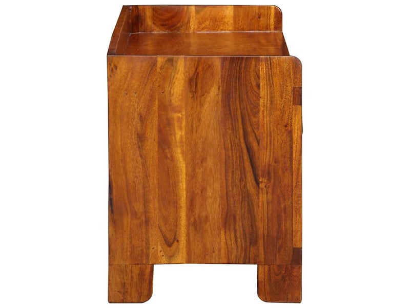  Banc à chaussures, banc de rangement avec tiroir marron miel 100x35x45 cm  - Conforama E