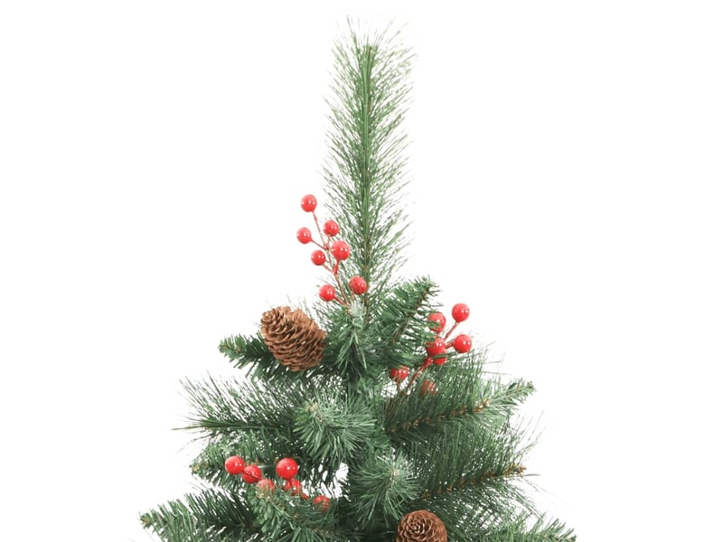  Sapin de noël, arbre de noël artificiel avec pommes de pin et baies 240 cm cf61266  - Conforama D