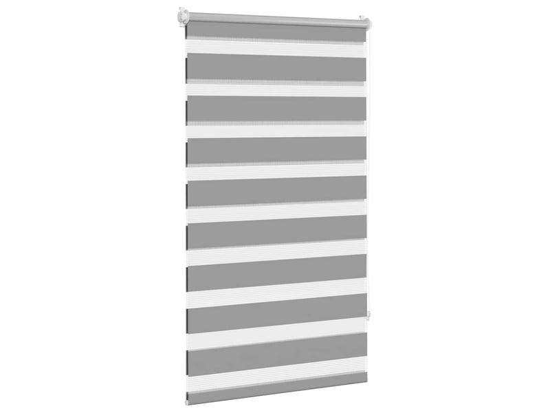 Store vénitien zebra, store de fenêtre 90,9 x 150 cm, largeur du tissu 86,7 cm, gris cf48216 - Conforama C