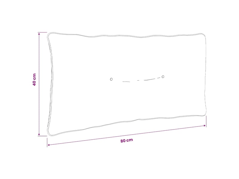  Coussin de dos, coussin de dossier putten 100 % polyester rose 80 x 40 x 10 cm cf54923  - Conforama E