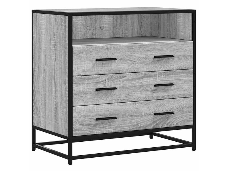  Commode, armoire à tiroirs bureau sonoma gris 70x41x70 cm bois d'ingénierie  - Conforama A