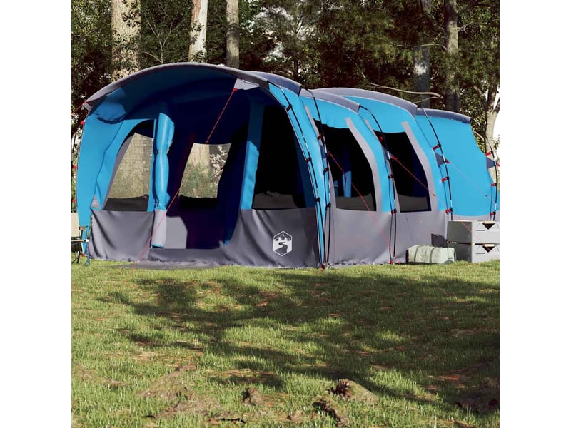  Tente de camping, tente familiale tunnel 8 personnes bleu imperméable shl67645  - Conforama B