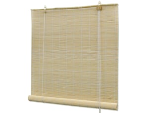 Store enrouleur, store à rouleau bambou naturel 100x160 cm cf44939