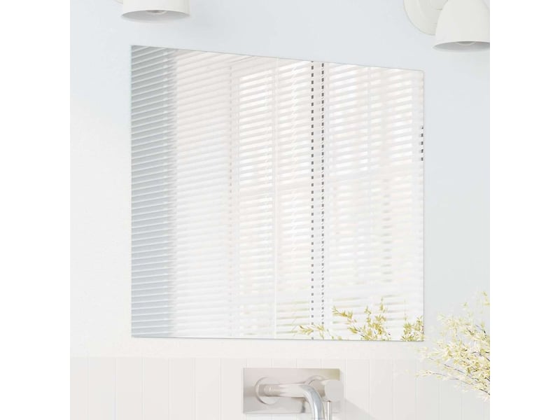 Miroir mural carré 60 x 60 cm verre trempé cf62838 - Conforama C