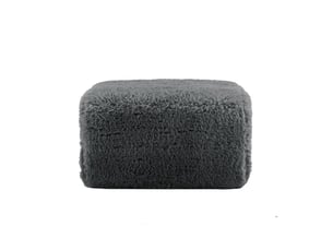 Pouf / repose pied gris