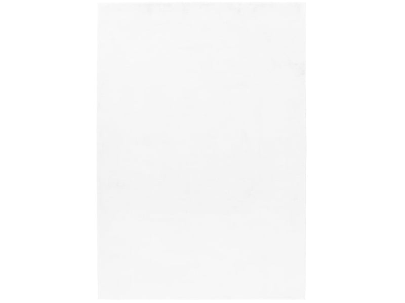 Tapis fausse fourrure toucher doux blanc 160x230cm POUFFY1602305100WHITE - Conforama A