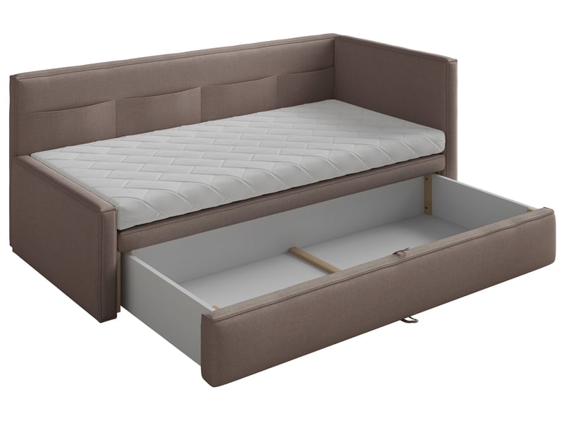  Selsey nesmi - lit rembourré - 90x200 cm - brun clair Nesmi - Conforama E