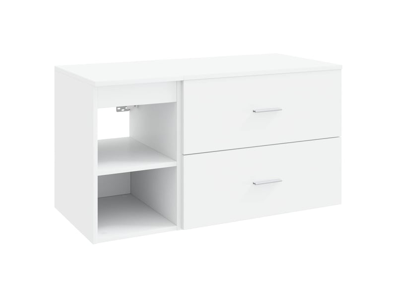 Ensemble de mobilier de salle de bain 2 pcs blanc shl3798 - Conforama A