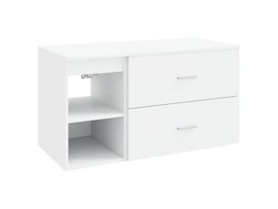 Ensemble de mobilier de salle de bain 2 pcs blanc shl3798