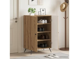 Meuble à chaussures 4 paire(s)  <strong></strong>  <strong></strong> coloris bois clair
