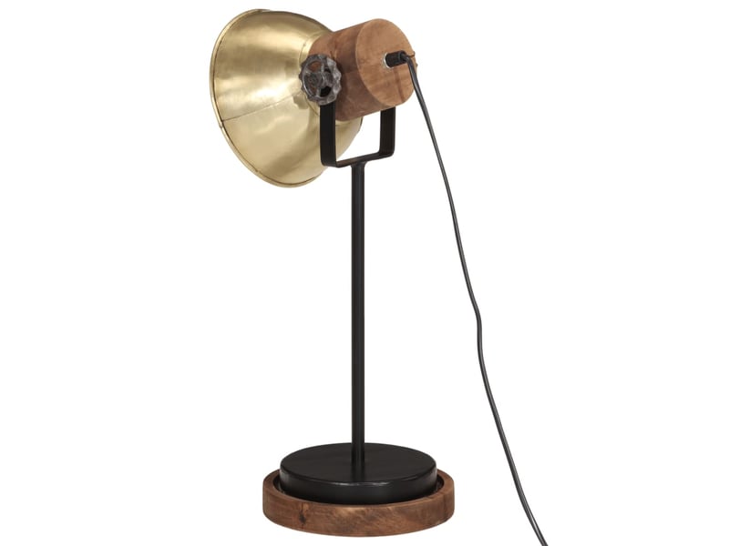  Lampe de bureau 25 w laiton antique 17x17x50 cm e27  - Conforama E
