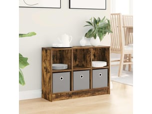 Buffet - bahut - meuble de rangement chêne fumé 73,5 x 22,5 x 53,5 cm