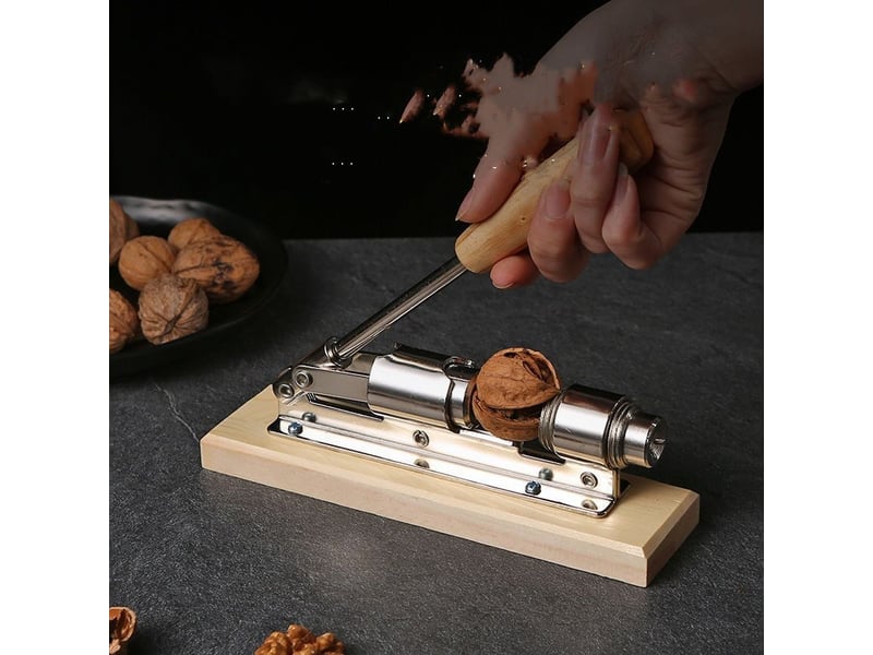 Casse-noisettes design nostalgique en acier inoxydable – avec fonction de levier - Conforama C