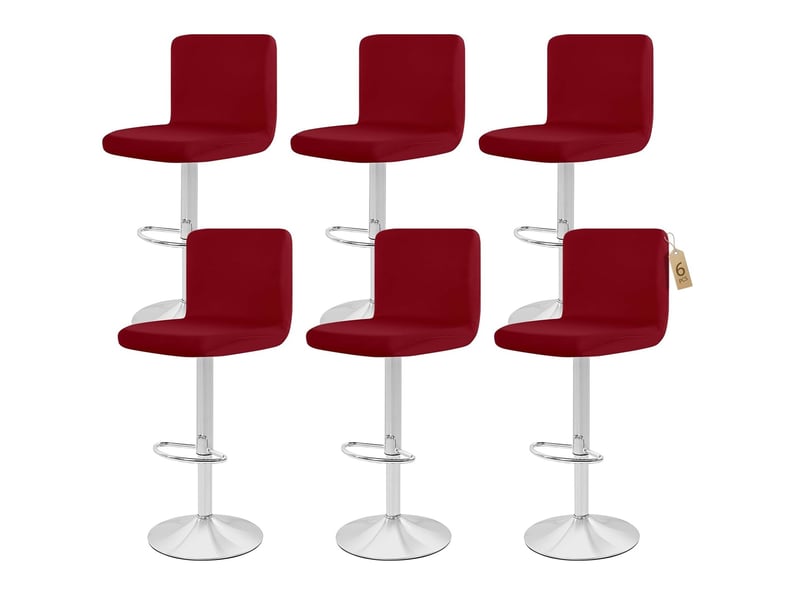  Housses de chaise de bar, lot de 6, salle à manger  - Conforama A