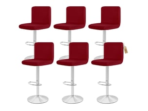 Housses de chaise de bar, lot de 6, salle à manger