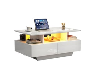 Table basse coloris blanc <strong>PEXCHO</strong> <strong></strong>