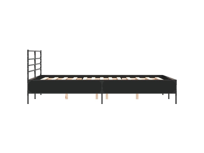 Lit double- lit adulte -  cadre de lit sans matelas noir 120x190 cm  - Conforama D