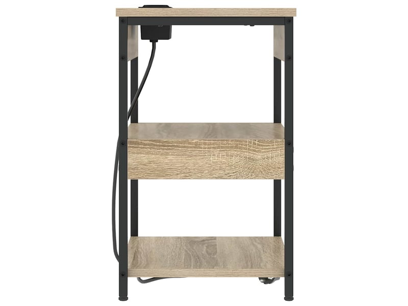  Table de chevet - cabinet de chevet - table de nuit chêne sonoma 41 x 31 x 51 cm  - Conforama E