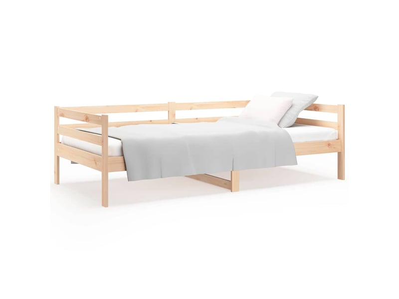 Lit simple- lit adulte - lit de jour sans matelas 80x200 cm bois de pin massif - Conforama A