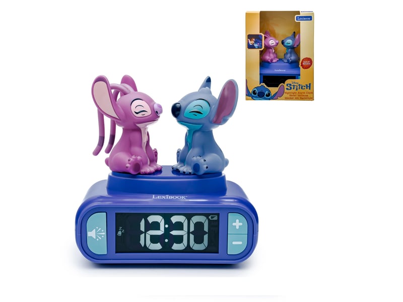 Réveil - veilleuse stitch & angel avec effets sonores  - Conforama A