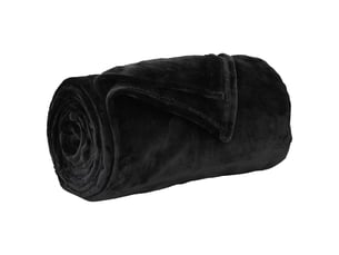 Plaid canapé noir 150x200 cm 0.78 kg polaire