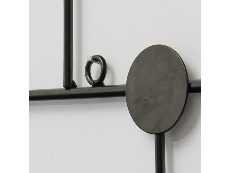 Porte-manteau mural avec 6 crochets, polyvalent, pour suspendre manteaux, sacs à dos, chapeaux, noir - Conforama D