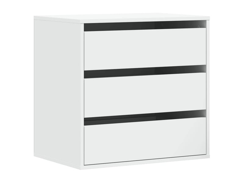  Commode chambre adulte, commode d'angle blanc 60x41x58 cm bois d'ingénierie  - Conforama A